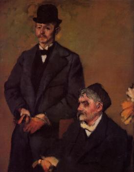 Edgar Degas : Henri Rouart and His Son Alexis